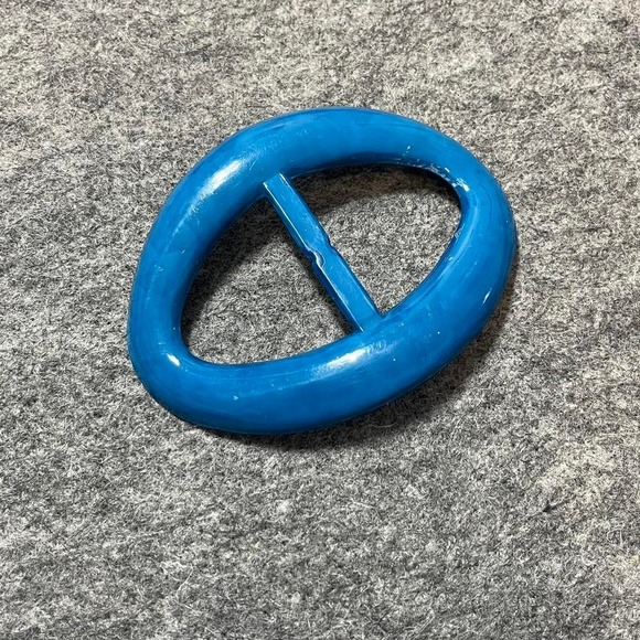 Accessories - Blue plastic belt buckle